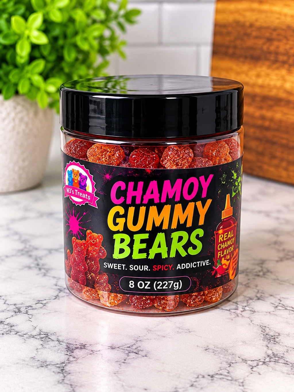 Albanese Gummy Bears with Chamoy