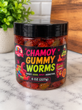 Gummy Worms with Chamoy