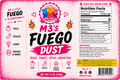 M3's Fuego Dust label - Bold, Tangy, Spicy, Addictive