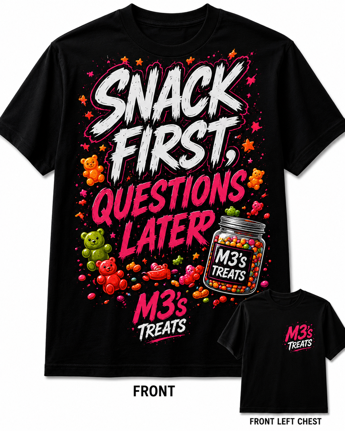 Snack First, Questions Later Tee
