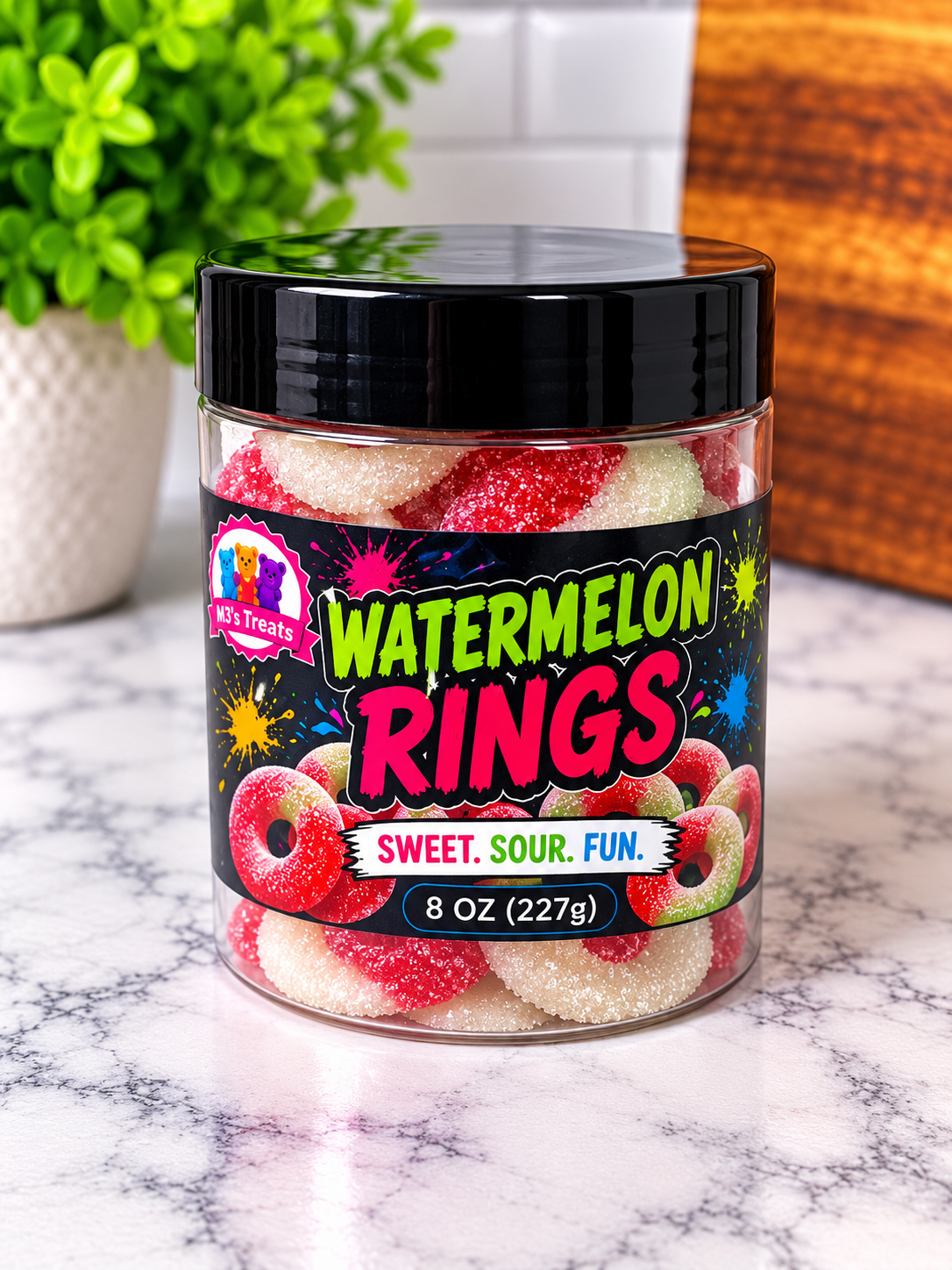 Chamoy Watermelon Rings