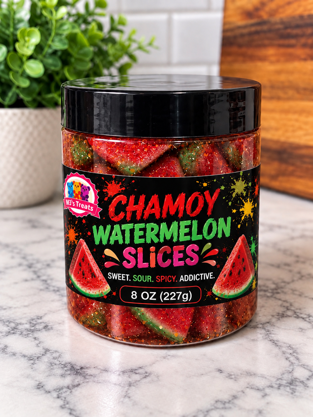 Watermelon Slices with Chamoy
