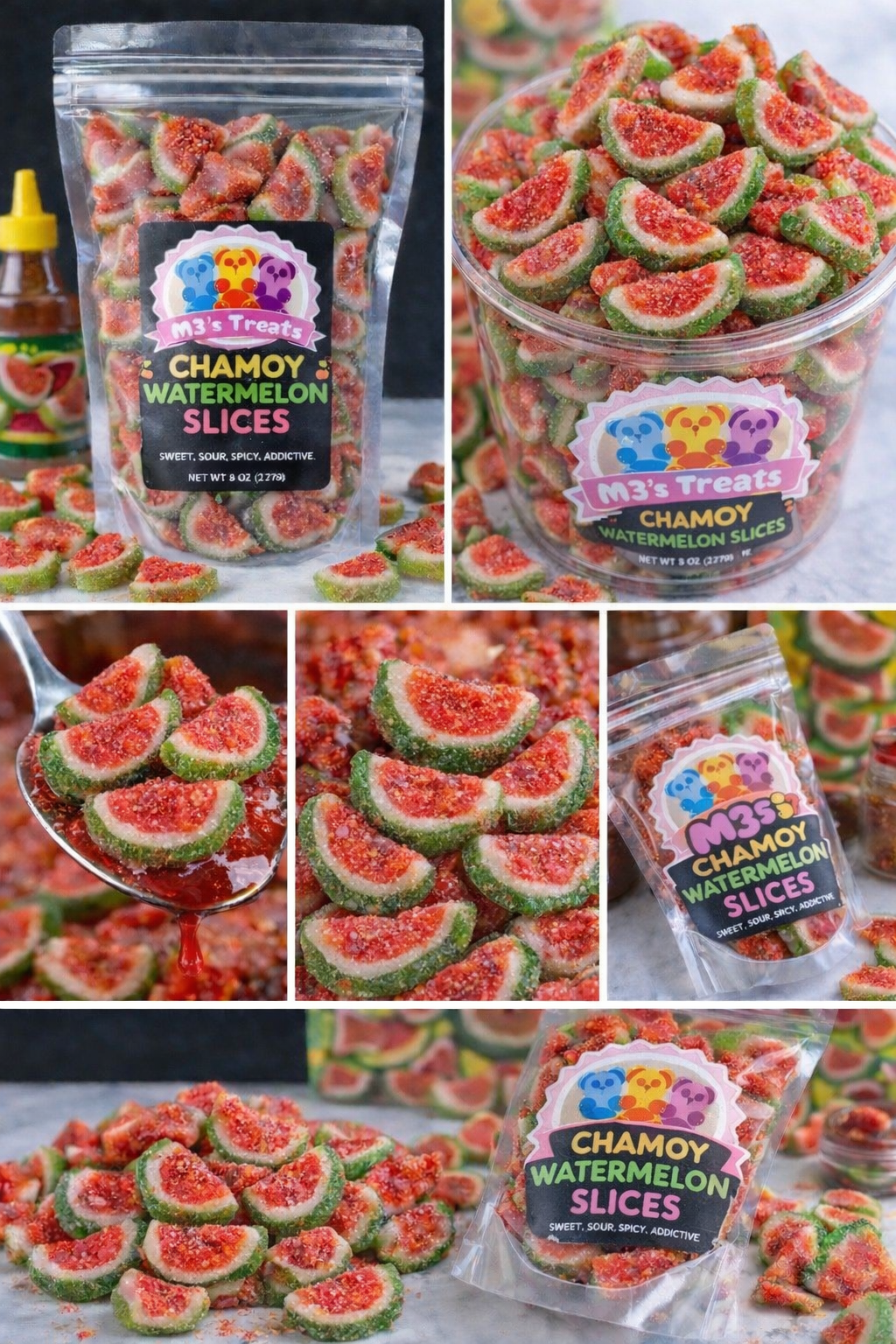 Watermelon Slices with Chamoy