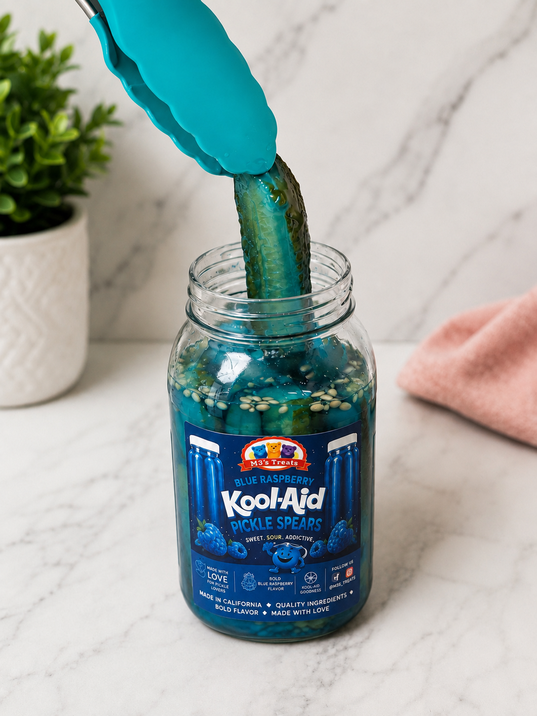 Blue Raspberry Kool-Aid Pickles