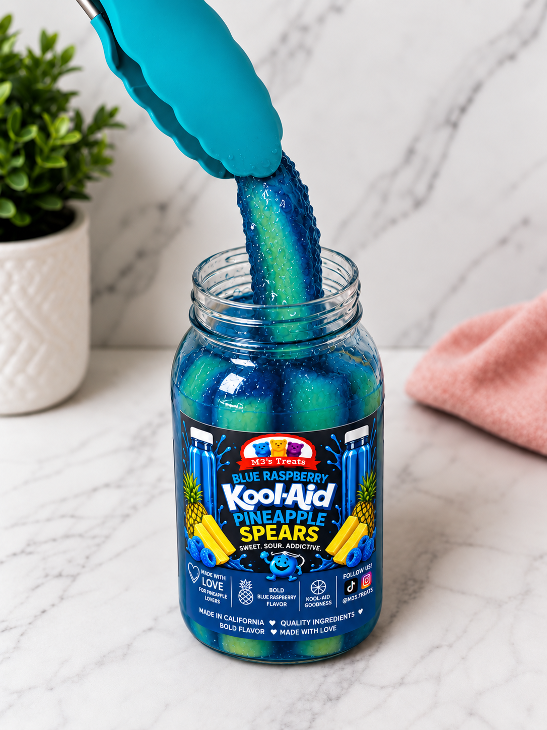 Blue Raspberry Pineapple Spears