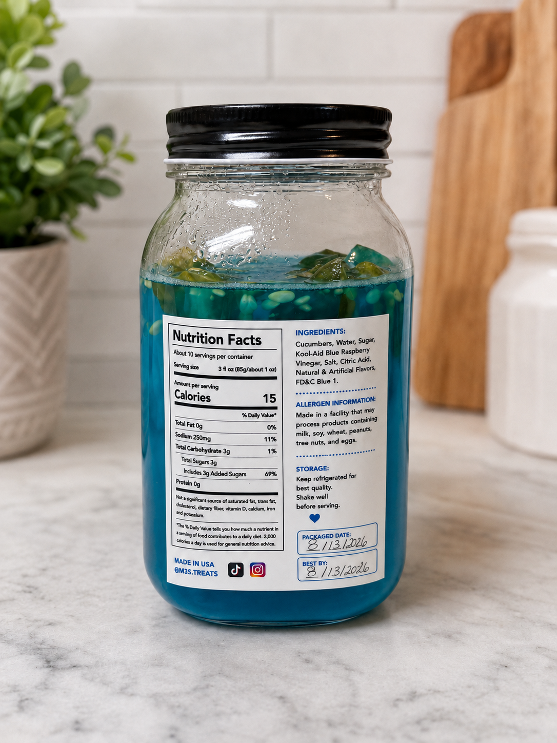 Blue Raspberry Kool-Aid Pickles