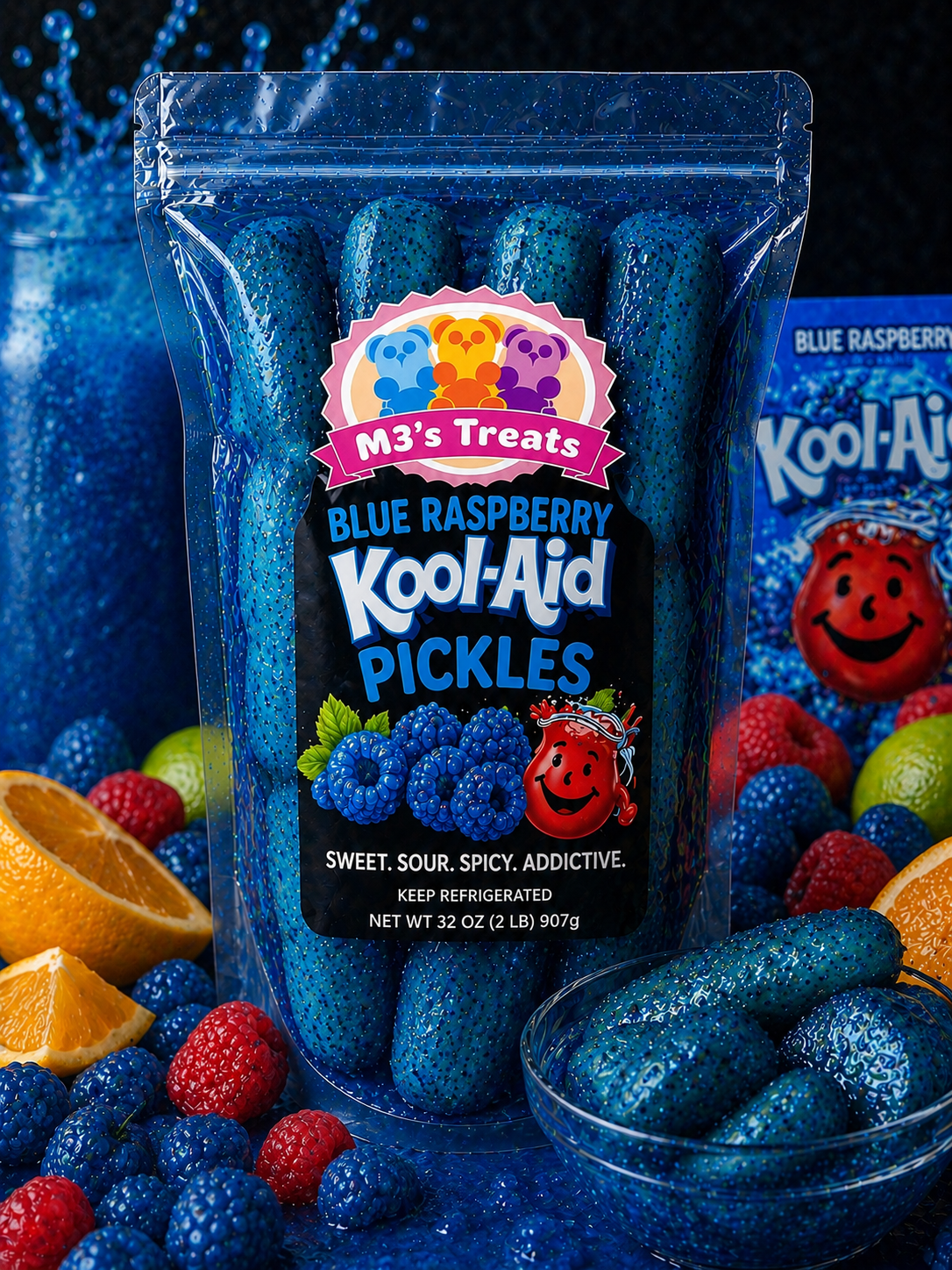 Blue Raspberry Kool-Aid Pickles