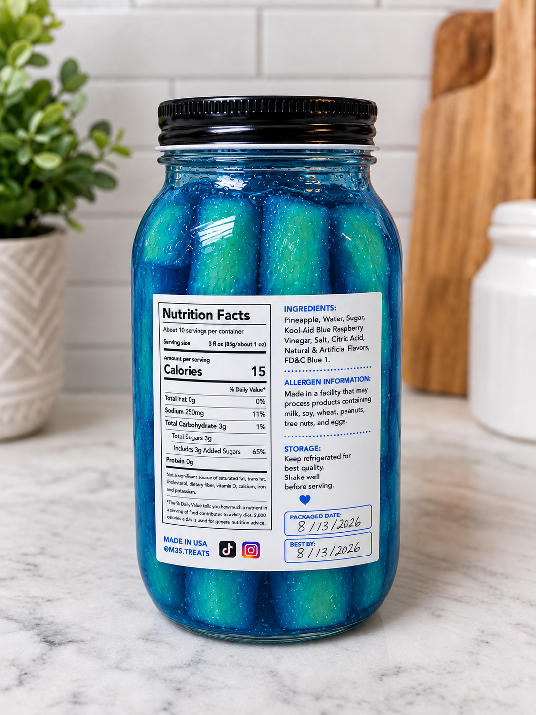 Blue Raspberry Pineapple Spears