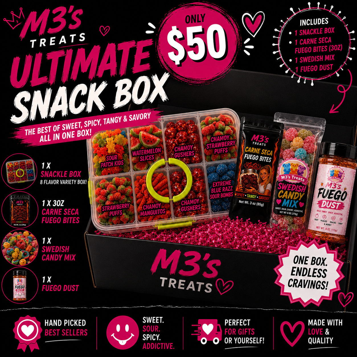 M3's Ultimate Snack Box