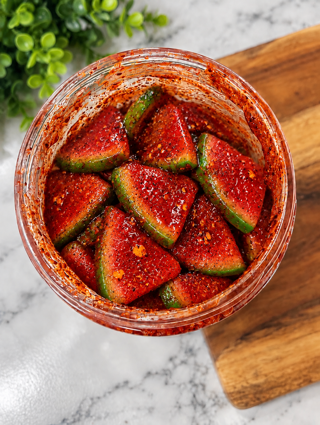 Watermelon Slices with Chamoy
