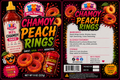 M3's Treats Chamoy Peach Rings label - Sweet, Sour, Spicy, Addictive