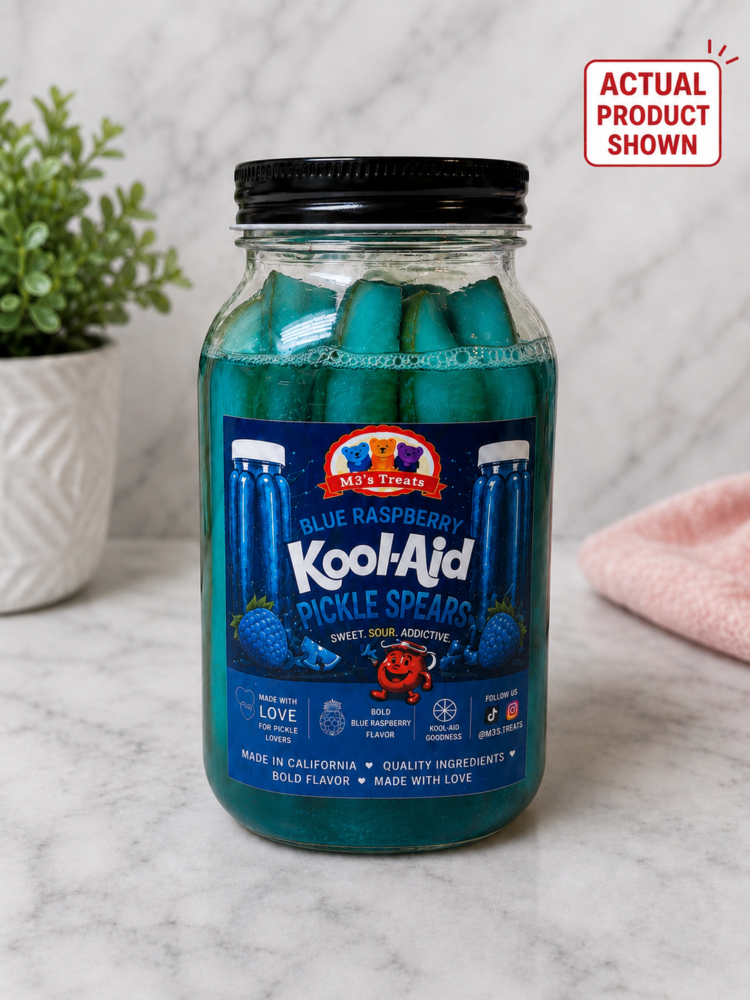 Blue Raspberry Kool-Aid Pickles