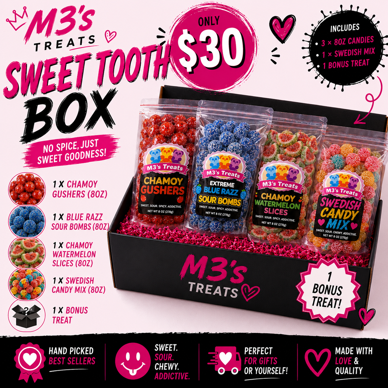 M3's Treats Sweet Tooth Box