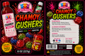 M3's Treats Chamoy Gushers label - Sweet, Sour, Spicy, Addictive
