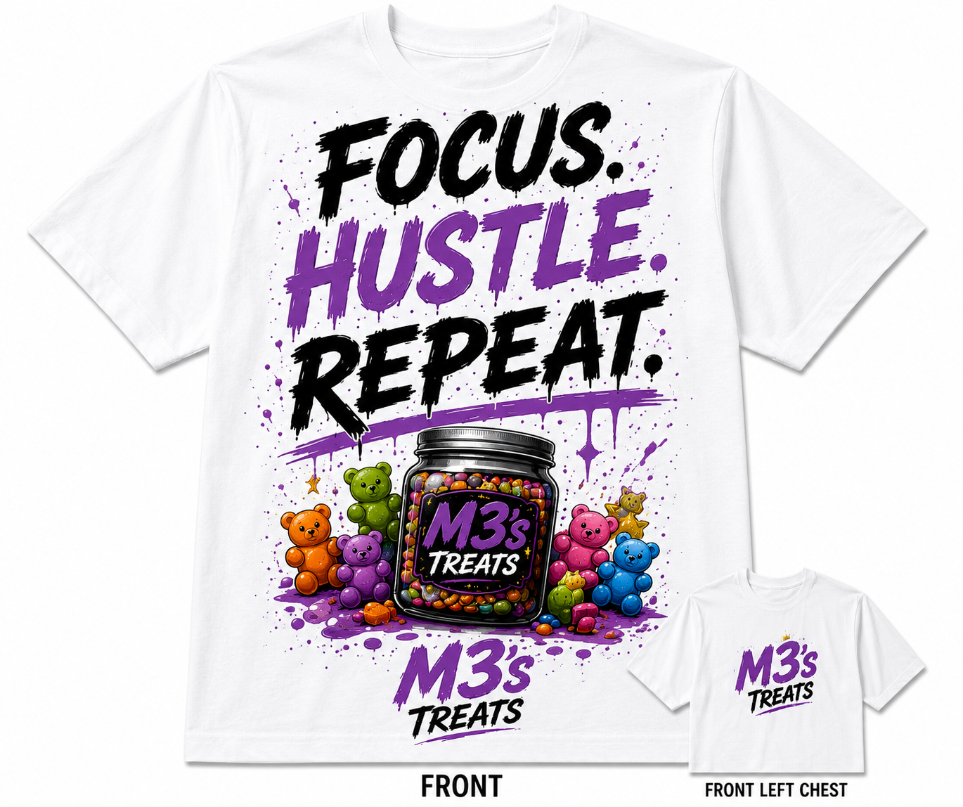 Focus. Hustle. Repeat. Tee