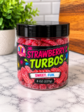 Strawberry Turbos with Chamoy
