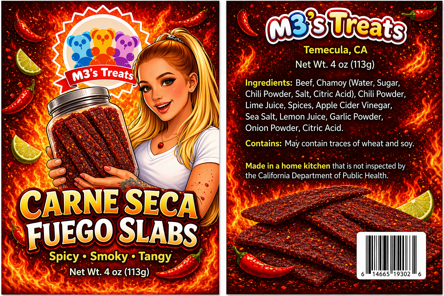 Carne Seca Fuego Slabs