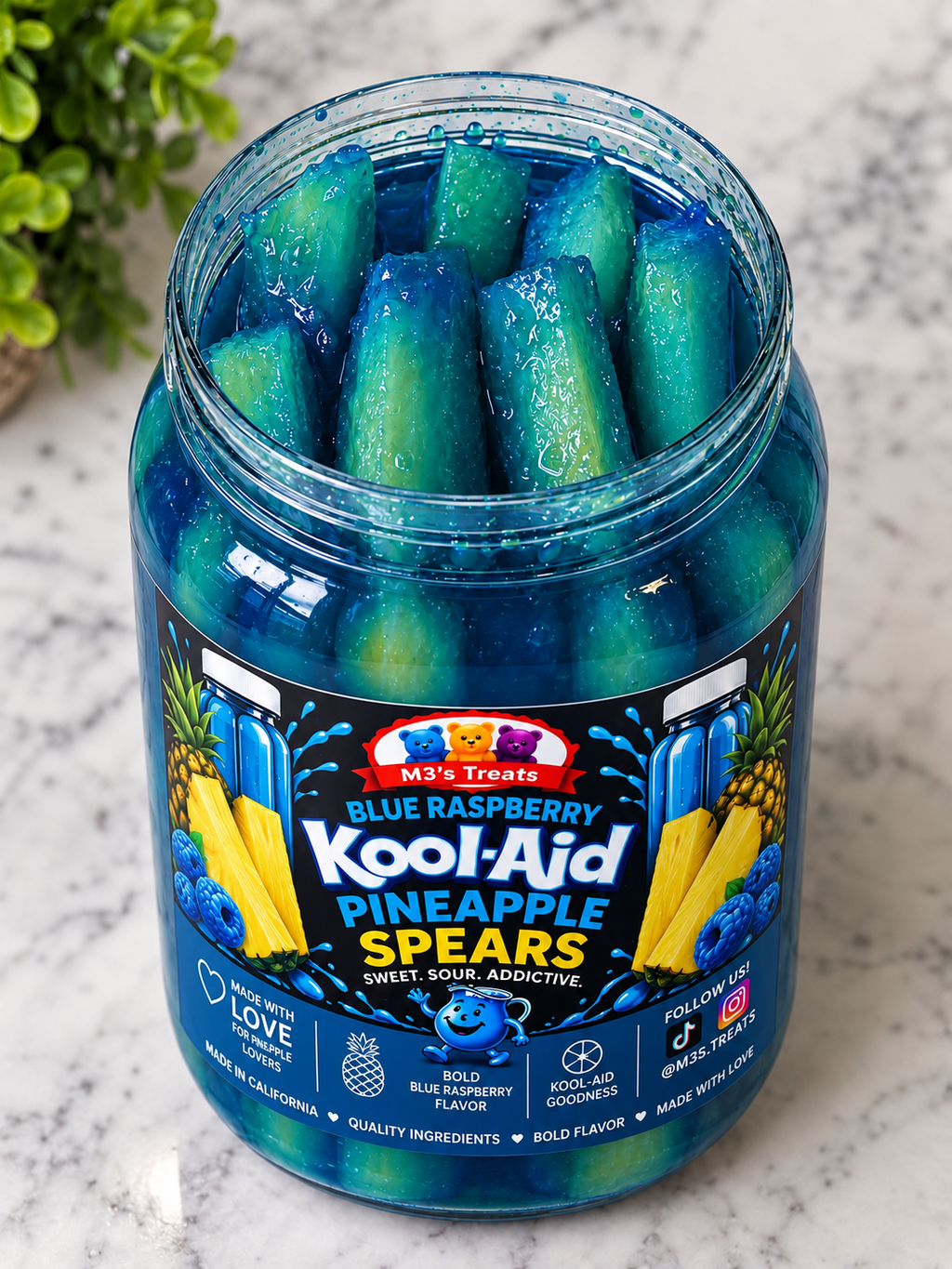 Blue Raspberry Pineapple Spears