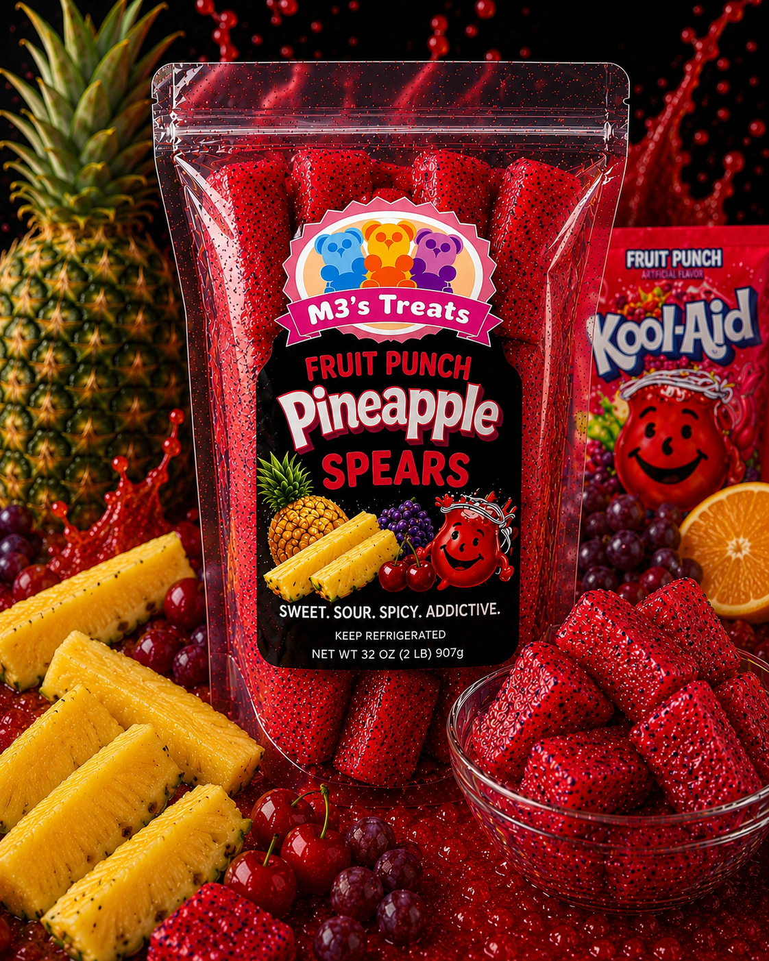 Fruit Punch Pineapple Spears