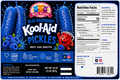 M3's Treats Blue Raspberry Kool-Aid Pickles label - Sweet, Sour, Addictive